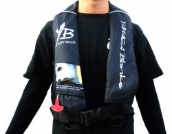 画像1: ヤマガブランクス　（YAMAGA　Blanks）　【みき販売価格】　自動膨張ライフジャケット　サスペンダータイプ　（ブラック）　BSJ-2520RS　