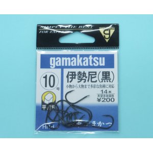 画像: がまかつ　（Gamakatsu）　【20%OFF・ポスト投函型可】　伊勢尼（黒）　7号〜10号　（釣堀に） 