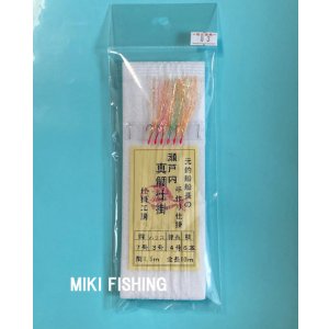 画像: 仕掛工房製×みき釣具店　【ポスト投函型可】　(6)8の3（チョクリ）　瀬戸内真鯛仕掛　6本針　7－3　3カラー&フラッシャー 　≪豚サバ・鬼アジも≪おまつりし難い、絡みにくい。扱いやすくサバキ抜群≫