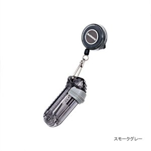 画像: シマノ　（SHIMANO）　 【ポスト投函型可】　ピンオンリール（スライドハサミ付き）　スモークグレー　PI-022J