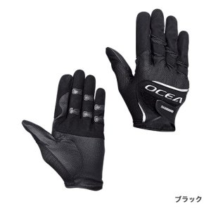 画像: シマノ　（SHIMANO）　【20%OFF・ポスト投函型可】　OCEA・ストレッチグローブ　ブラック　2XL　GL-245S