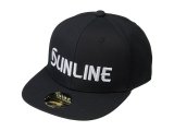 画像: サンライン　（SUNLINE)　【20%OFF・レターパック可】　フラットキャップ （ブラック）CP-3983