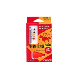 画像: オーナー　（OWNER）　【ポスト投函型可】　ハヤ・ヤマベ　毛鈎仕掛　5本　全長5.4m道糸1.0号　NO.30720（R-720 ）